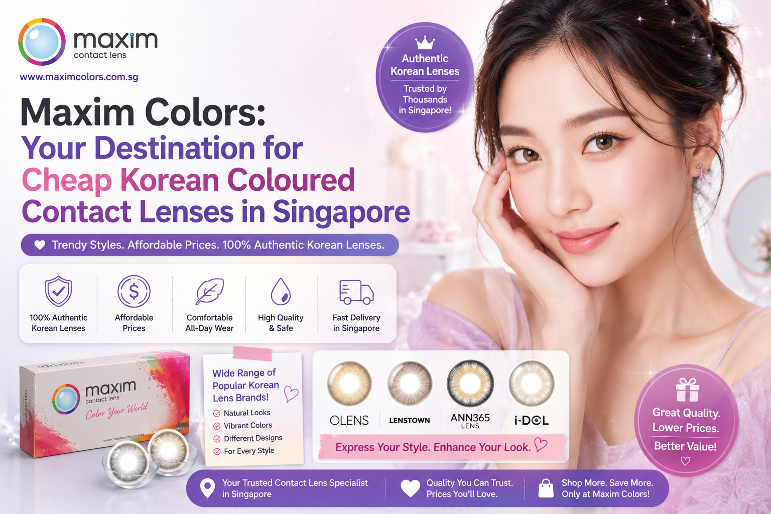 Maxim Colors: Best Korean Coloured Contact Lens Singapore Cheap | 2026 Guide